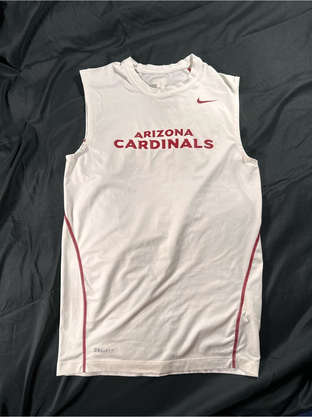 Arizona Cardinals Nike NFL Training Equipment X-Large White Compression Tank Top
